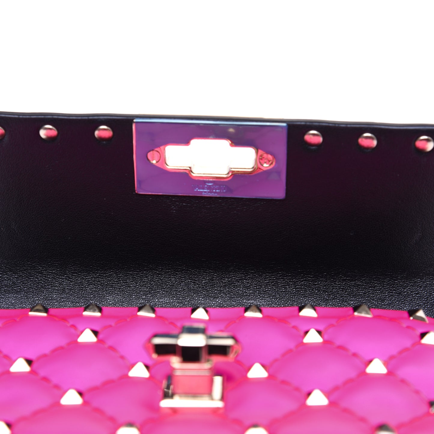 Calfskin Mini Rockstud Spike Shoulder Bag Azalea