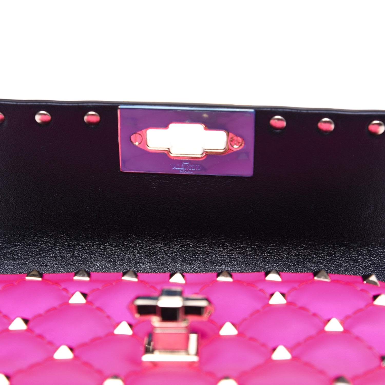 Valentino Garavani Calfskin Mini Rockstud Spike Shoulder Bag Azalea 10 of 12