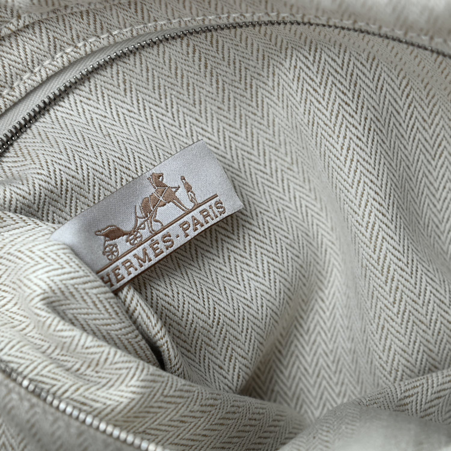 Hermes Canvas Barenia Fourbi 25 MM Pouch Naturel Fauve 8 of 9