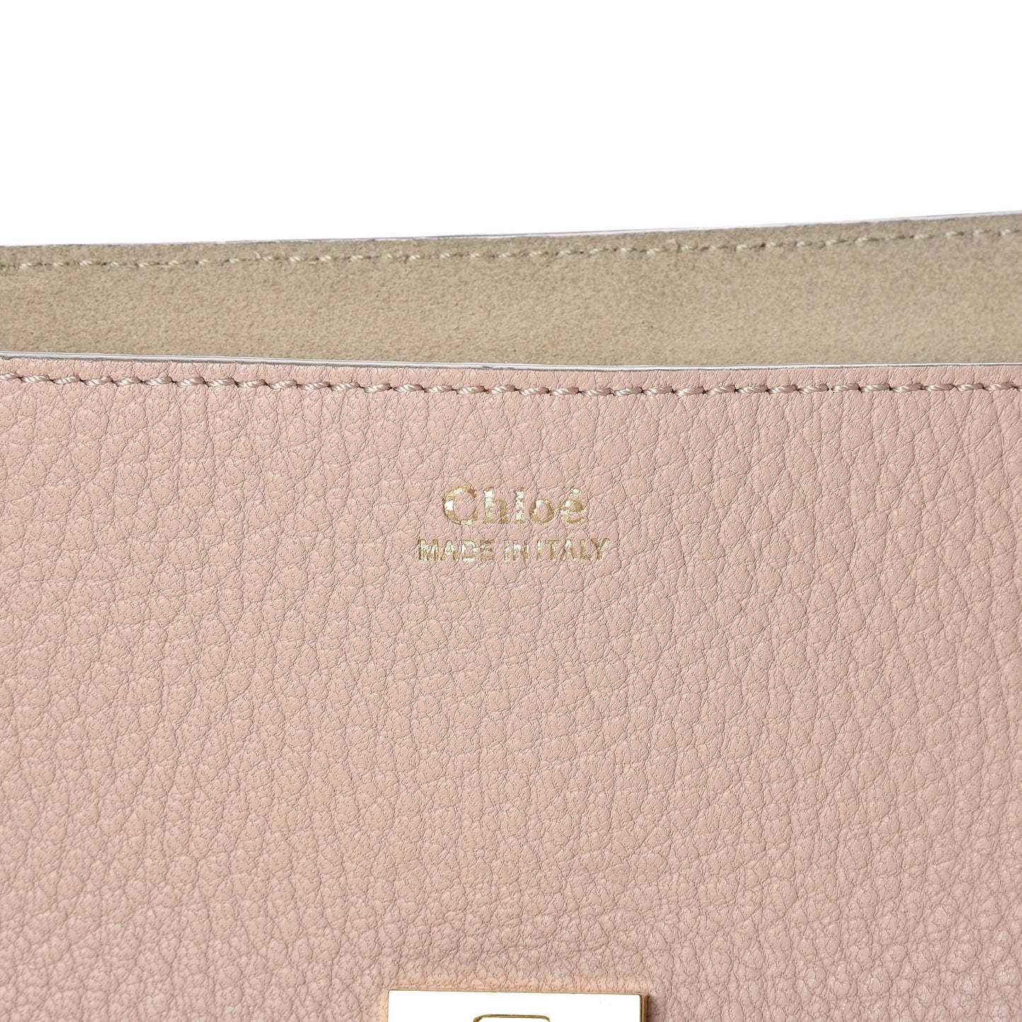 Grained Lambskin Drew Shoulder Bag Abstract White