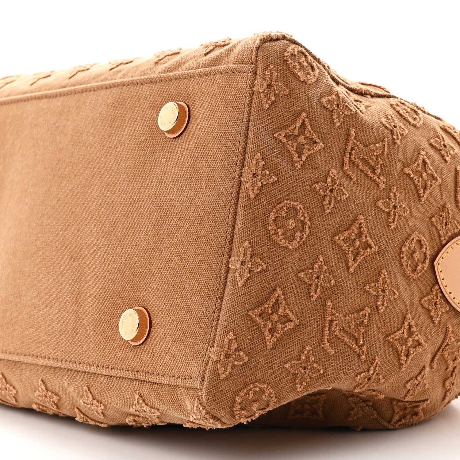 Louis Vuitton Denim Monogram Stone Speedy Bandouliere 35 Caramel