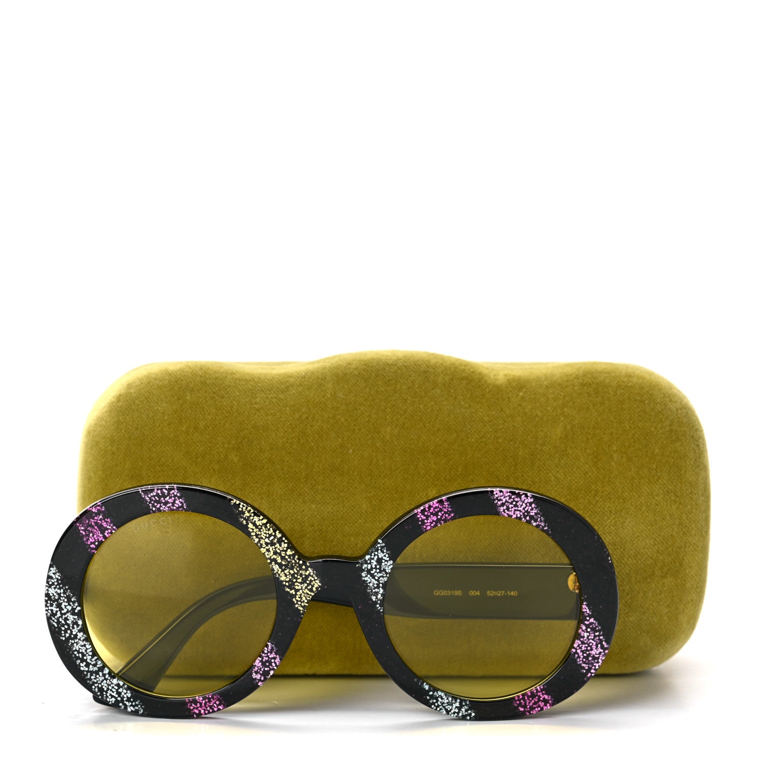 Gucci Acetate Round GG0319S Sunglasses Rainbow 8 of 8