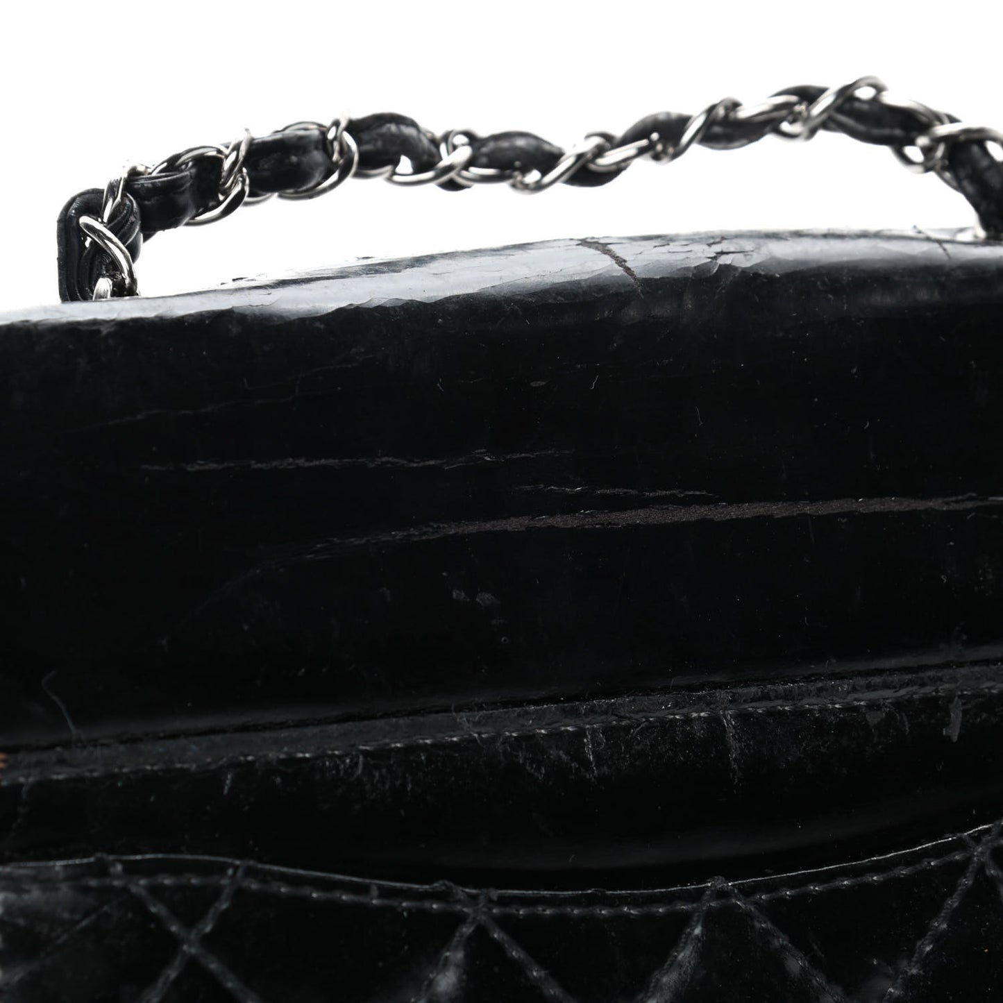 Vinyl Small Lipstick Flap Black