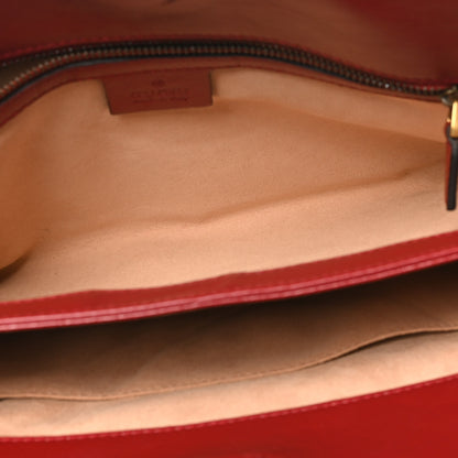 Gucci Azalea Calfskin Matelasse Heart Medium GG Marmont Slim Shoulder Bag Romantic Cerise 5 of 12
