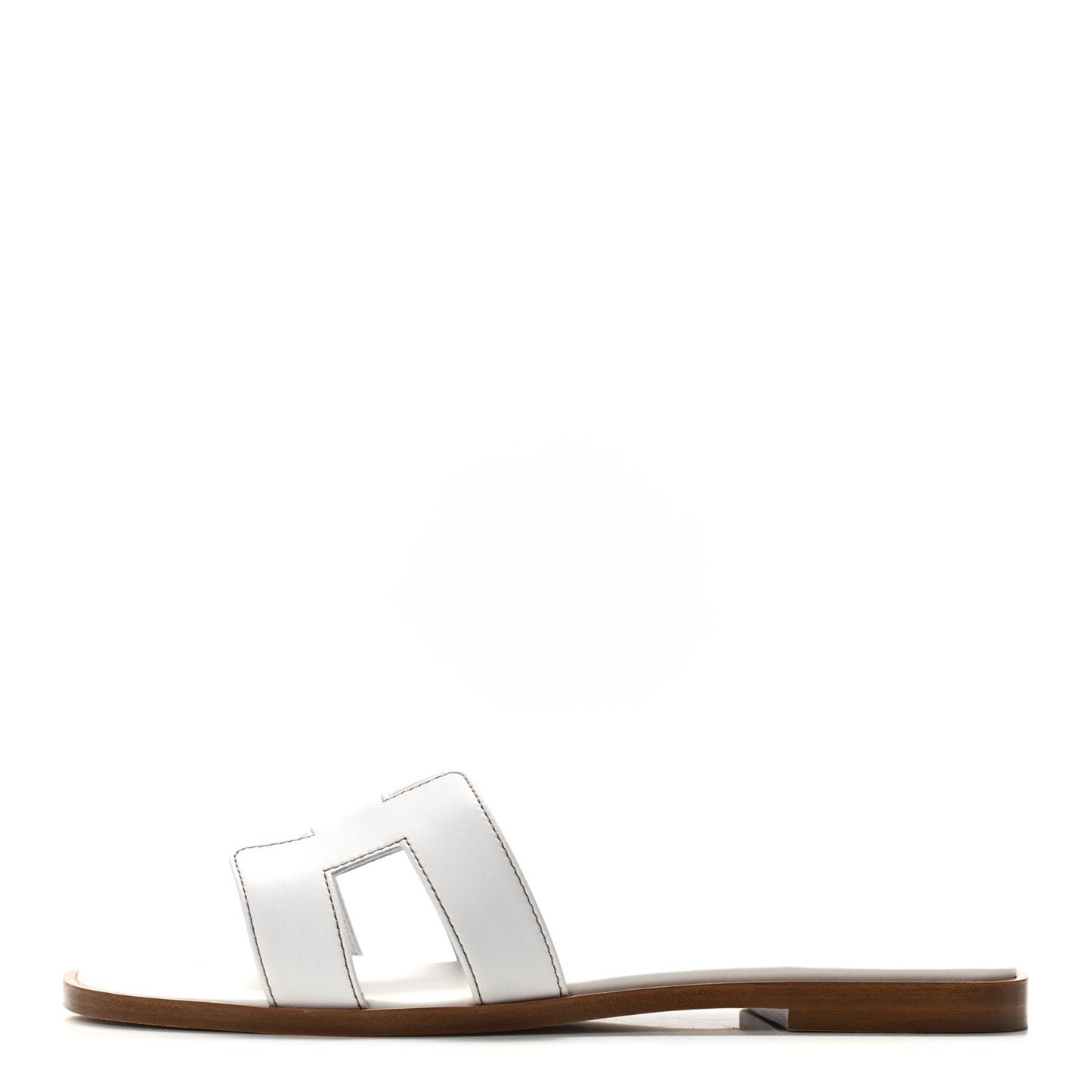 Box Calfskin Oran Sandals 37.5 White