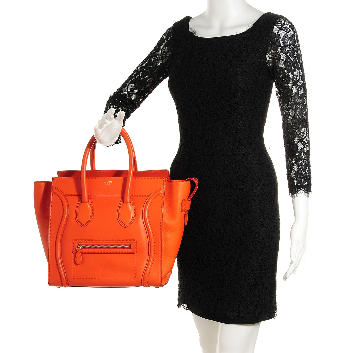 Smooth Calfskin Mini Luggage Orange