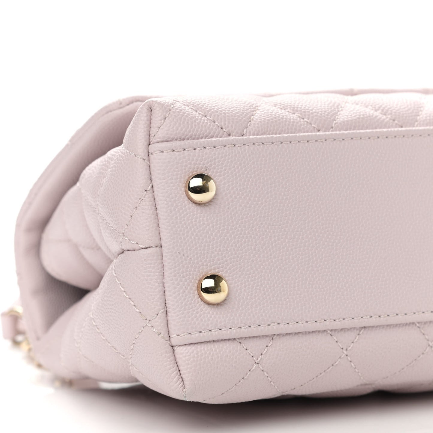 Caviar Quilted Mini Coco Handle Flap Lilas Lilac
