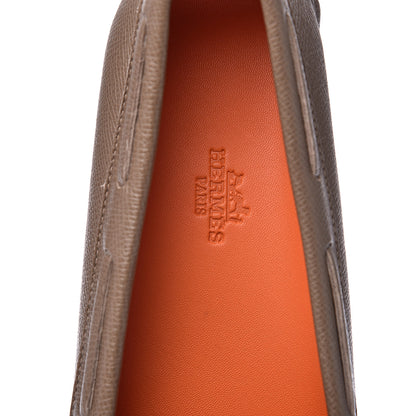 Hermes Epsom Womens Irving Loafer 38 Etoupe 7 of 12