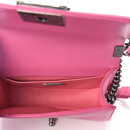 Chanel Galuchat Stingray Small Boy Flap Pink 5 of 10