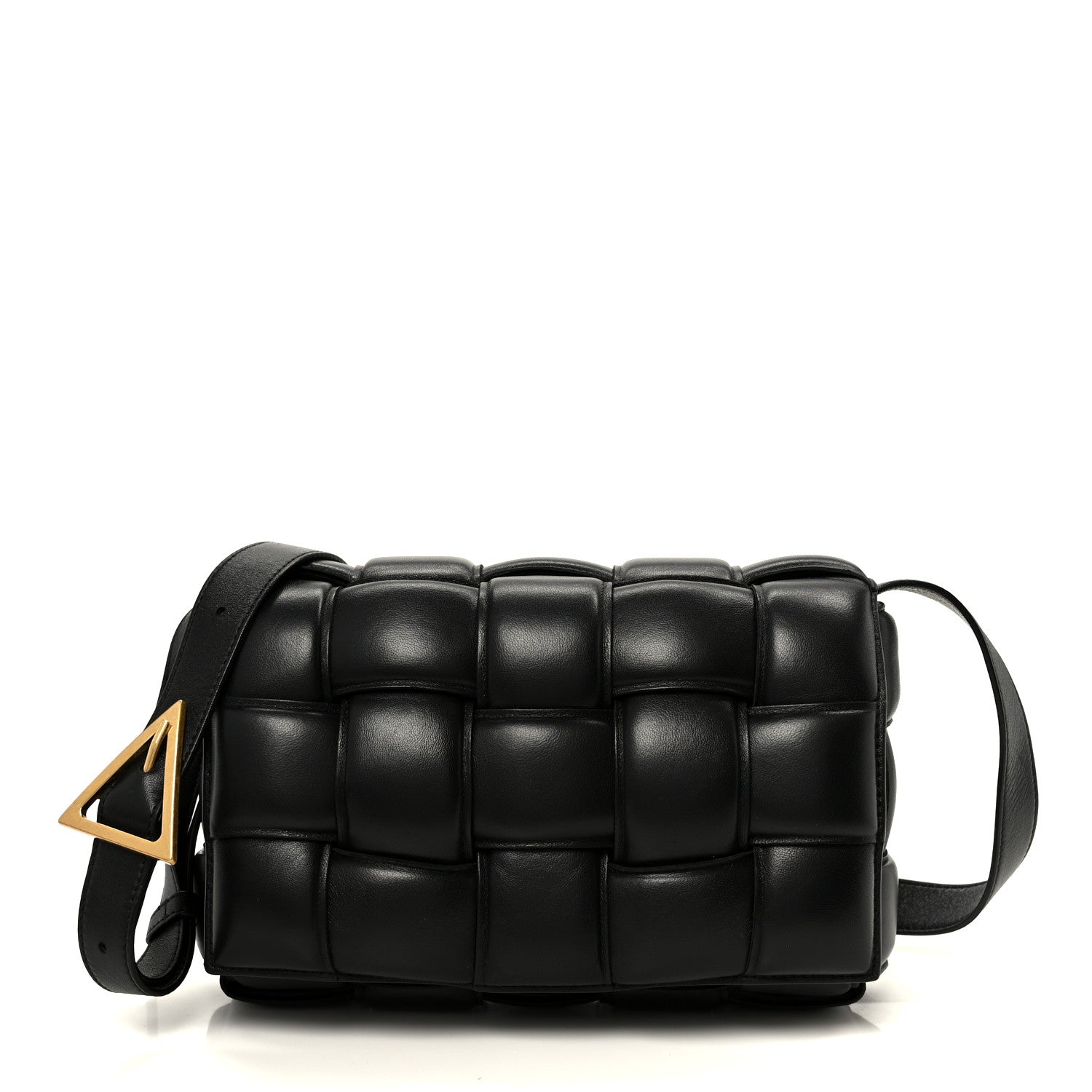 Bottega Veneta Nappa Maxi Intreccio Padded Cassette Crossbody Bag Black 1 of 12