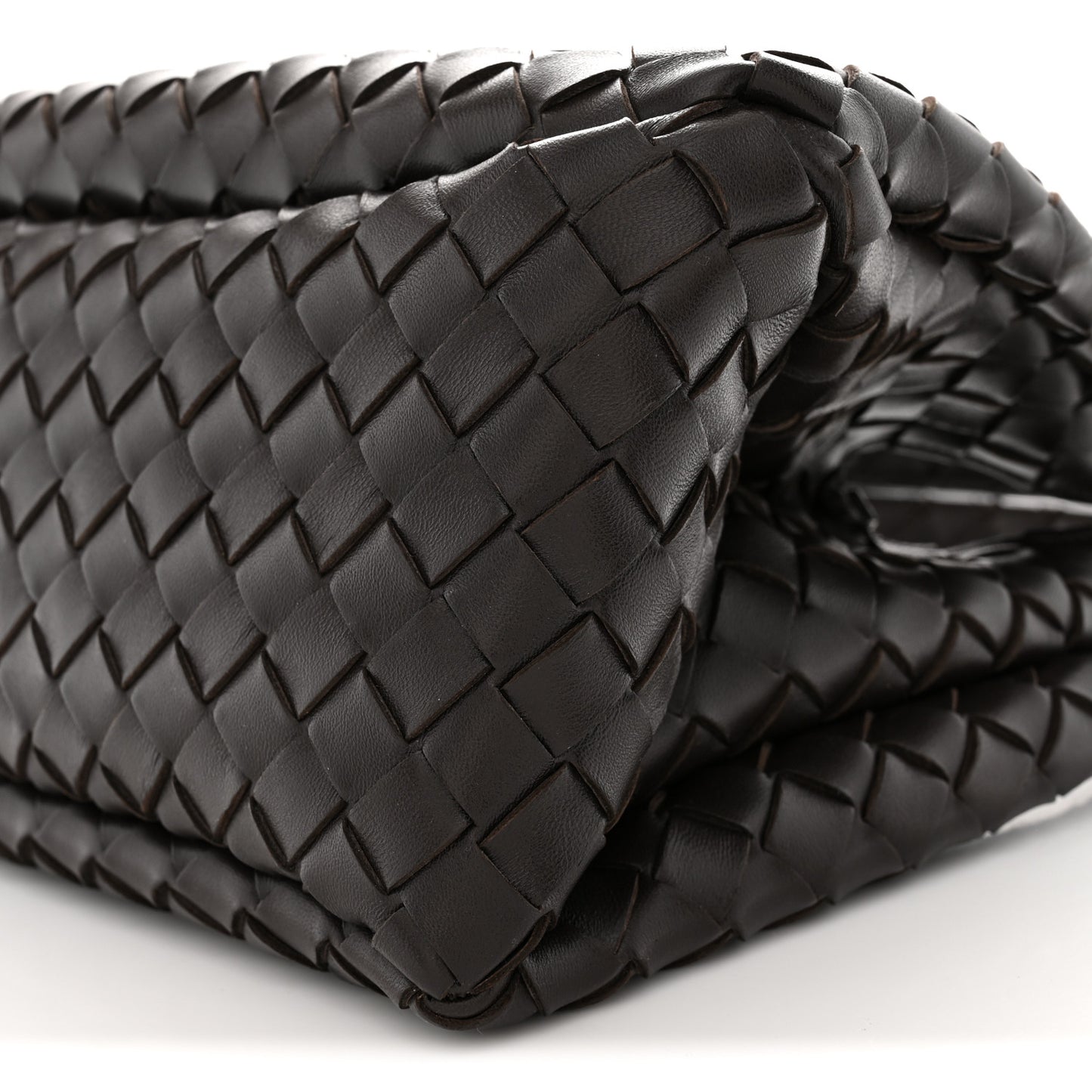 Nappa Intrecciato Small Campana Shoulder Bag Fondant