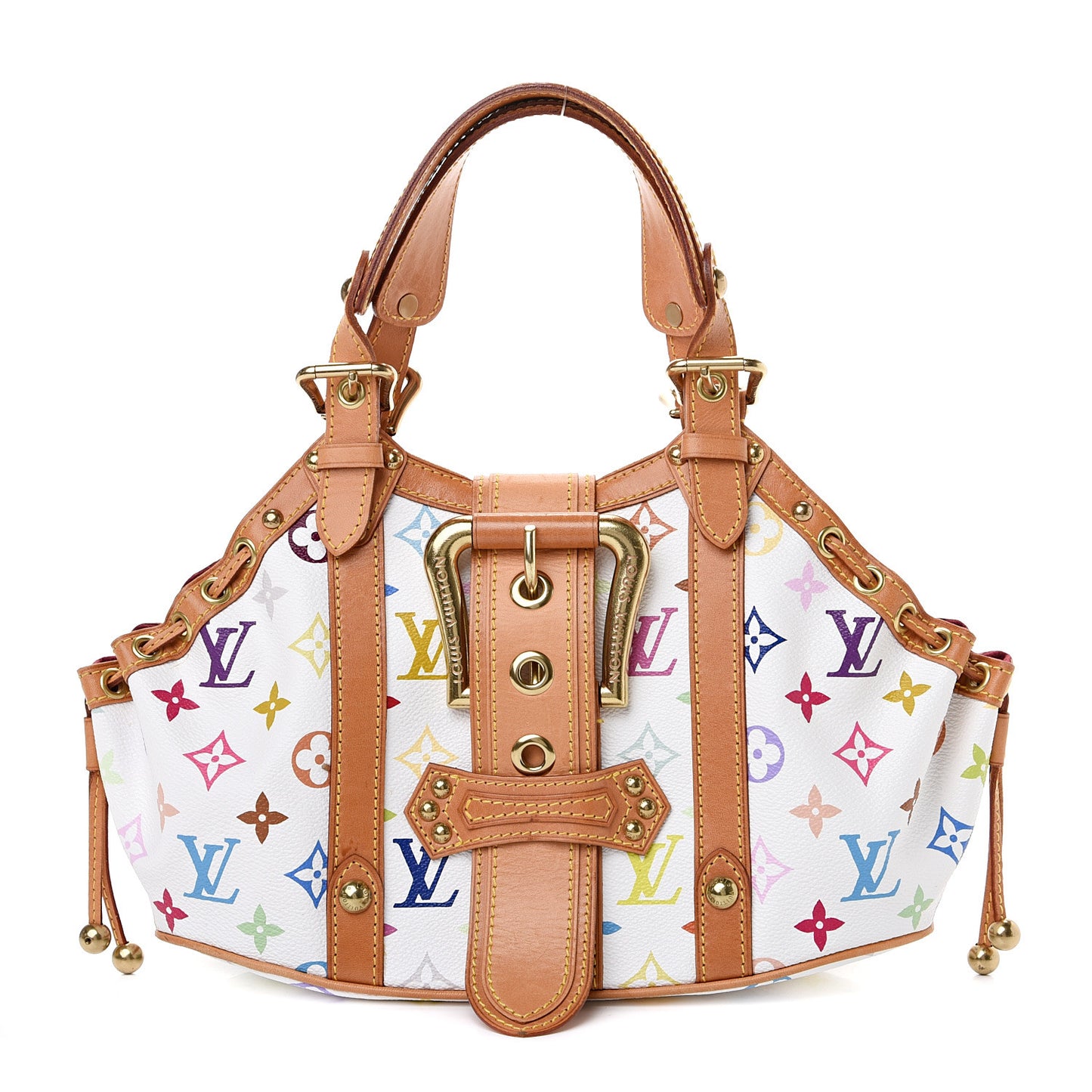 Monogram Multicolor Theda GM White