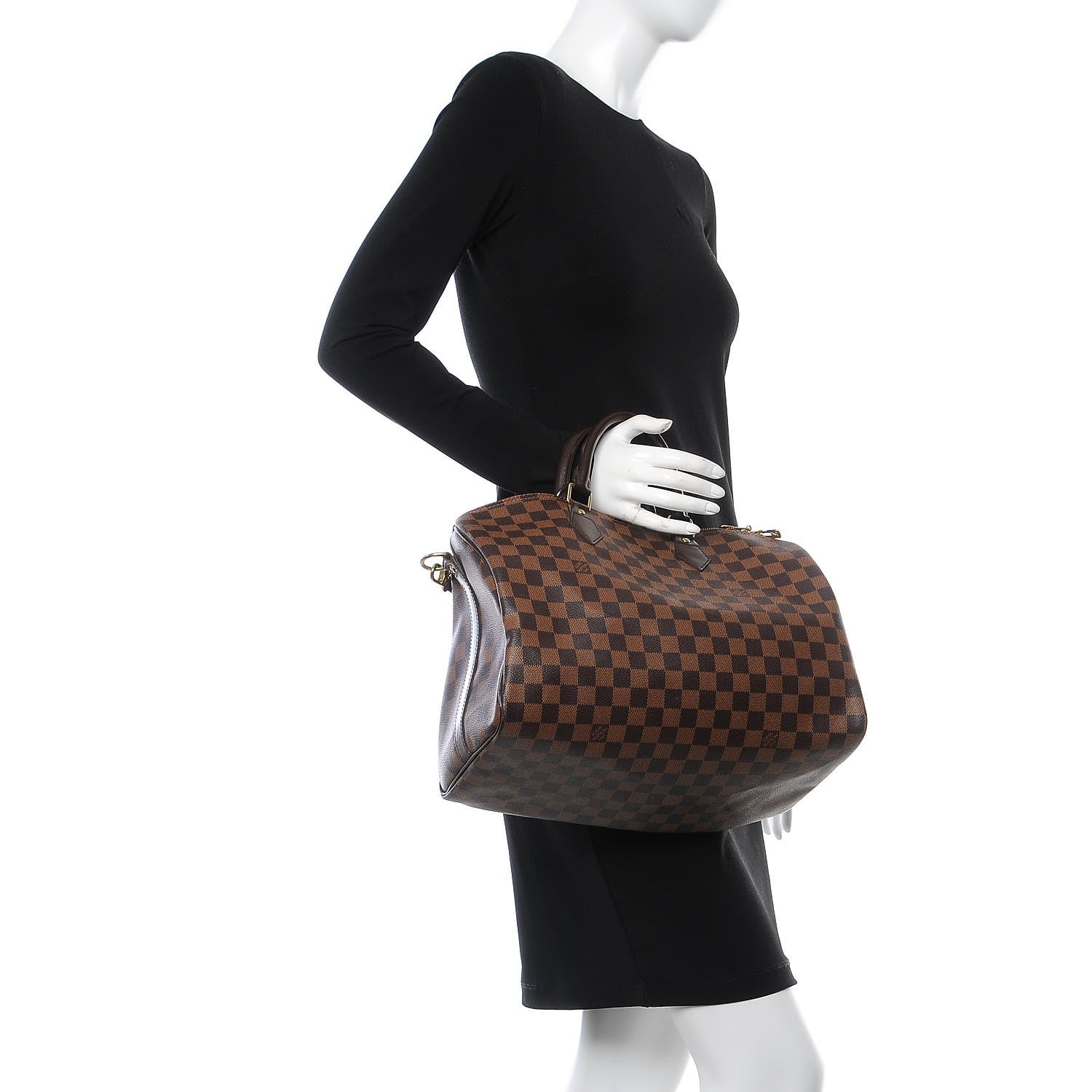 Louis Vuitton Damier Ebene Speedy Bandouliere 35 3 of 9
