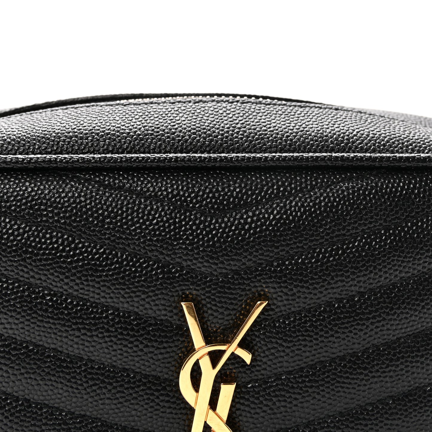 Grain De Poudre Matelasse Monogram Mini Lou Camera Bag Black