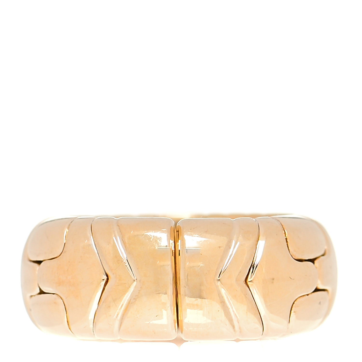 Bulgari 18K Yellow Gold Parentesi Ring 50 5.5 3 of 5