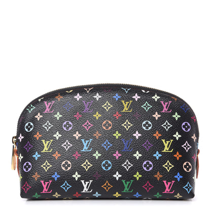 Louis Vuitton Monogram Multicolor Cosmetic Pouch Black Grenade 1 of 8