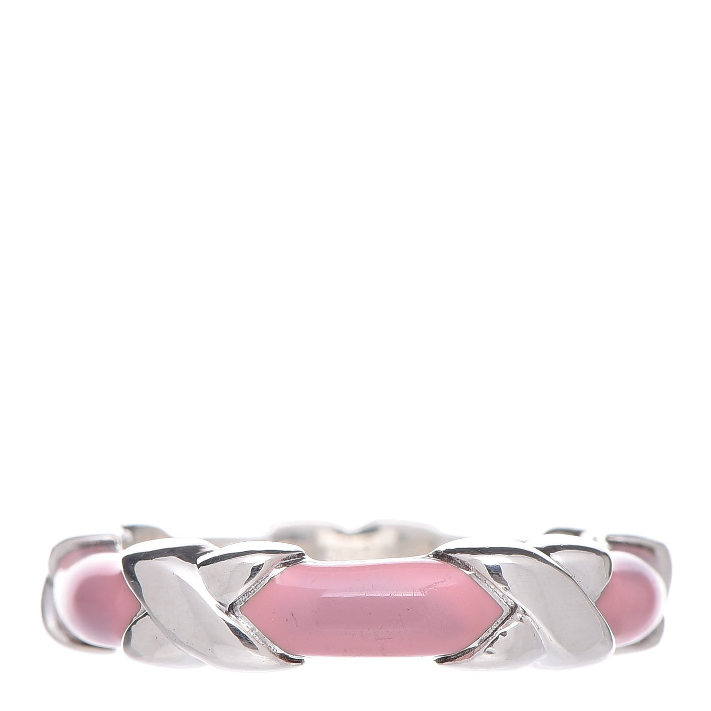 Sterling Silver Enamel Signature X Ring 52 6 Pink