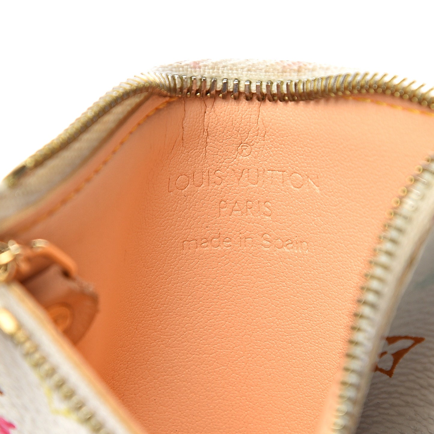 Monogram Multicolor Key Pouch White