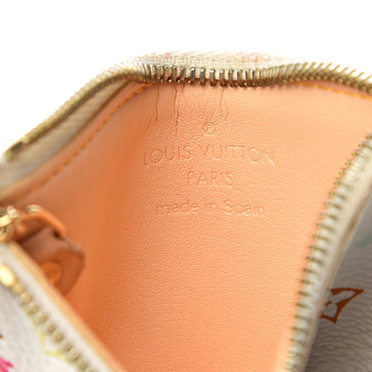 Louis Vuitton Monogram Multicolor Key Pouch White 5 of 6