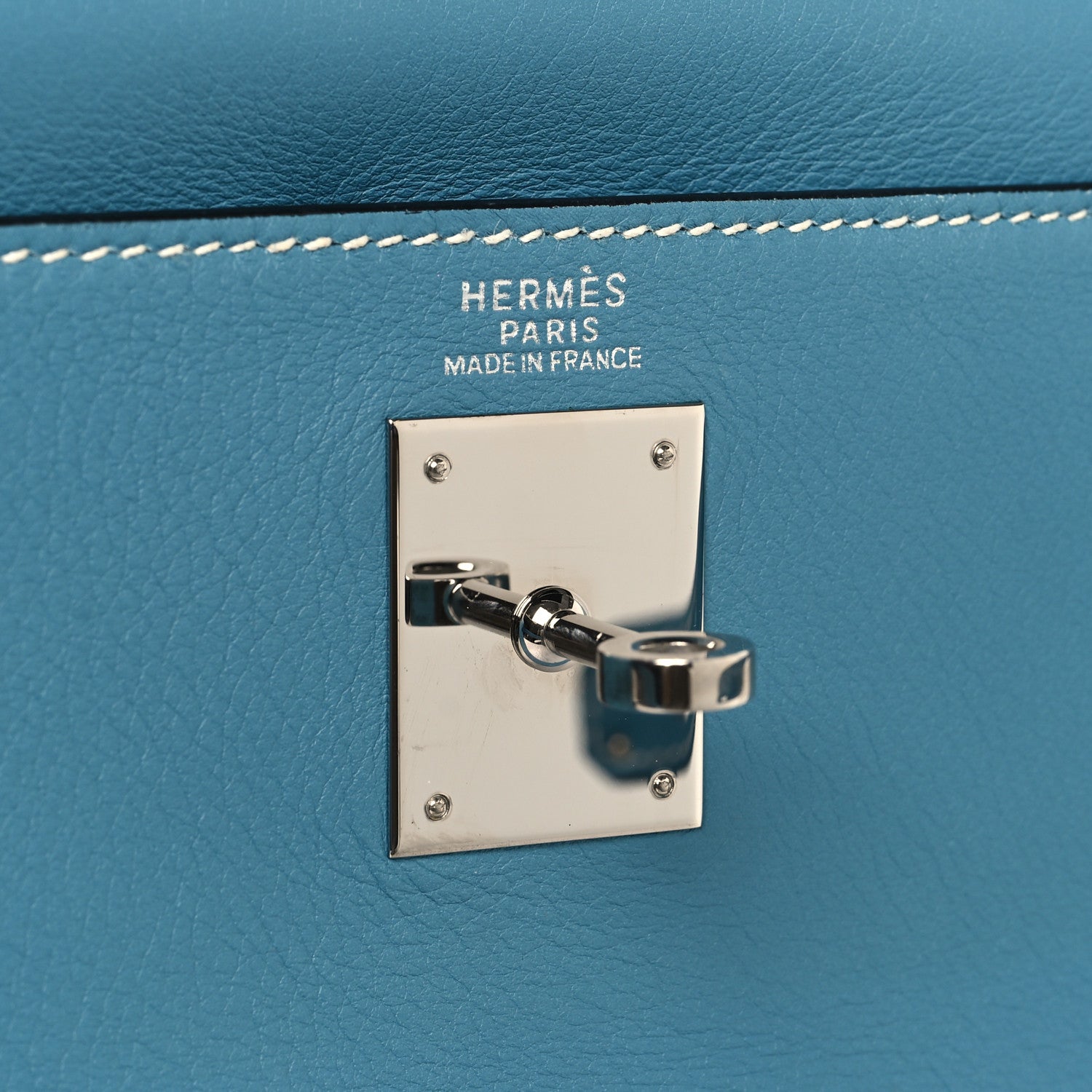 Hermes Evercolor Kelly Retourne 32 Bleu Jean 6 of 13
