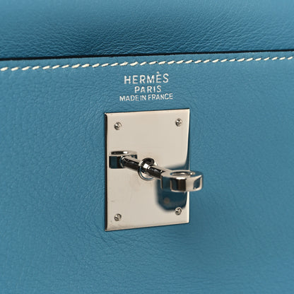 Hermes Evercolor Kelly Retourne 32 Bleu Jean 6 of 13