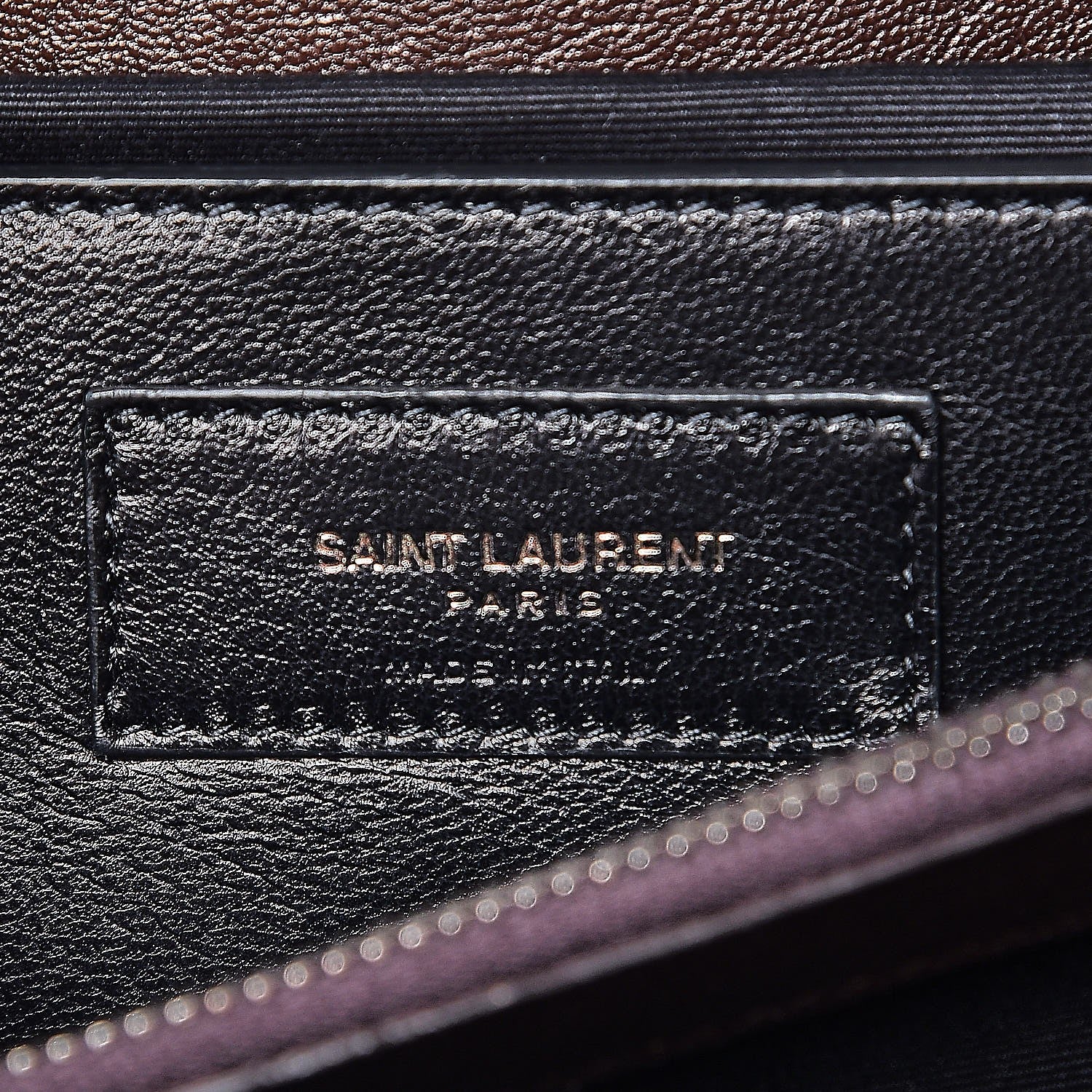 Saint Laurent Sheepskin Matelasse Chevron Monogram Large College Satchel Black Tulip 7 of 17