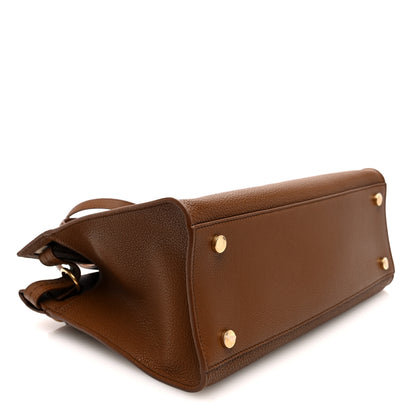 Burberry Grainy Calfskin Nova Check Small Cotswolds Tote Hazel 4 of 9