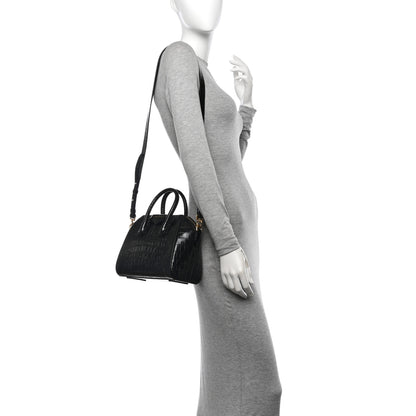 Givenchy Calfskin Crocodile Embossed Mini Antigona Black 2 of 10