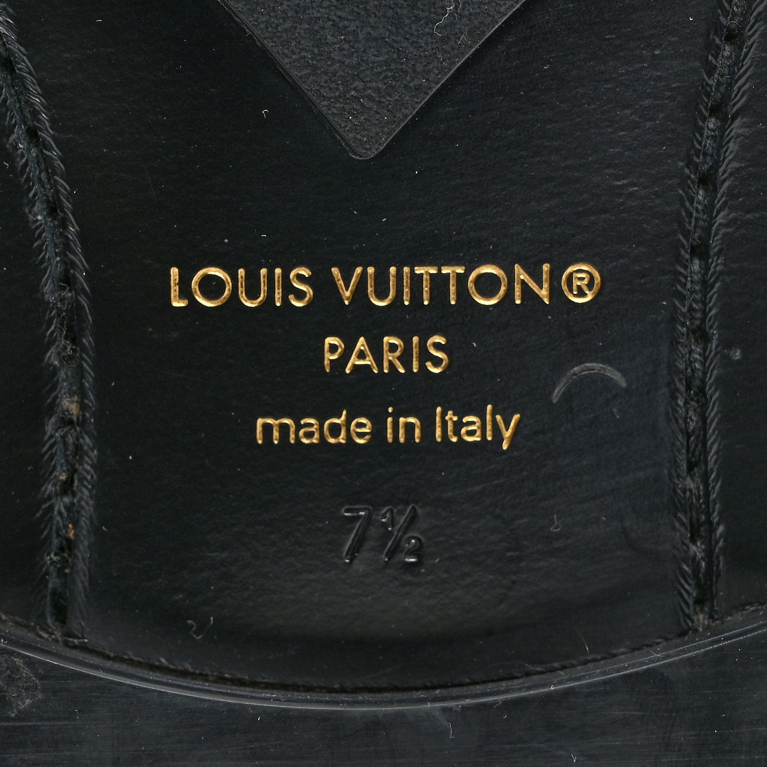 Louis Vuitton Epi Calfskin Mens Kensington Derby Lace Up Shoes 7.5 Black 8 of 9