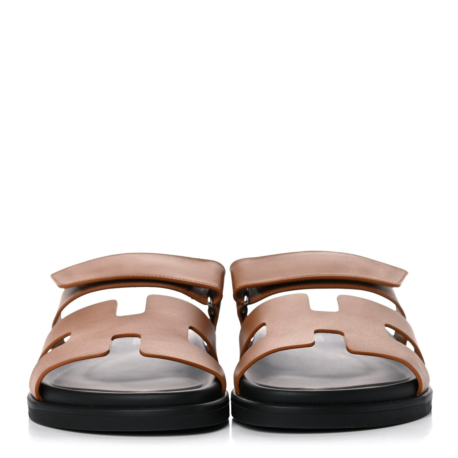 Hermes Calfskin Womens Chypre Sandals 39 Naturel 2 of 10