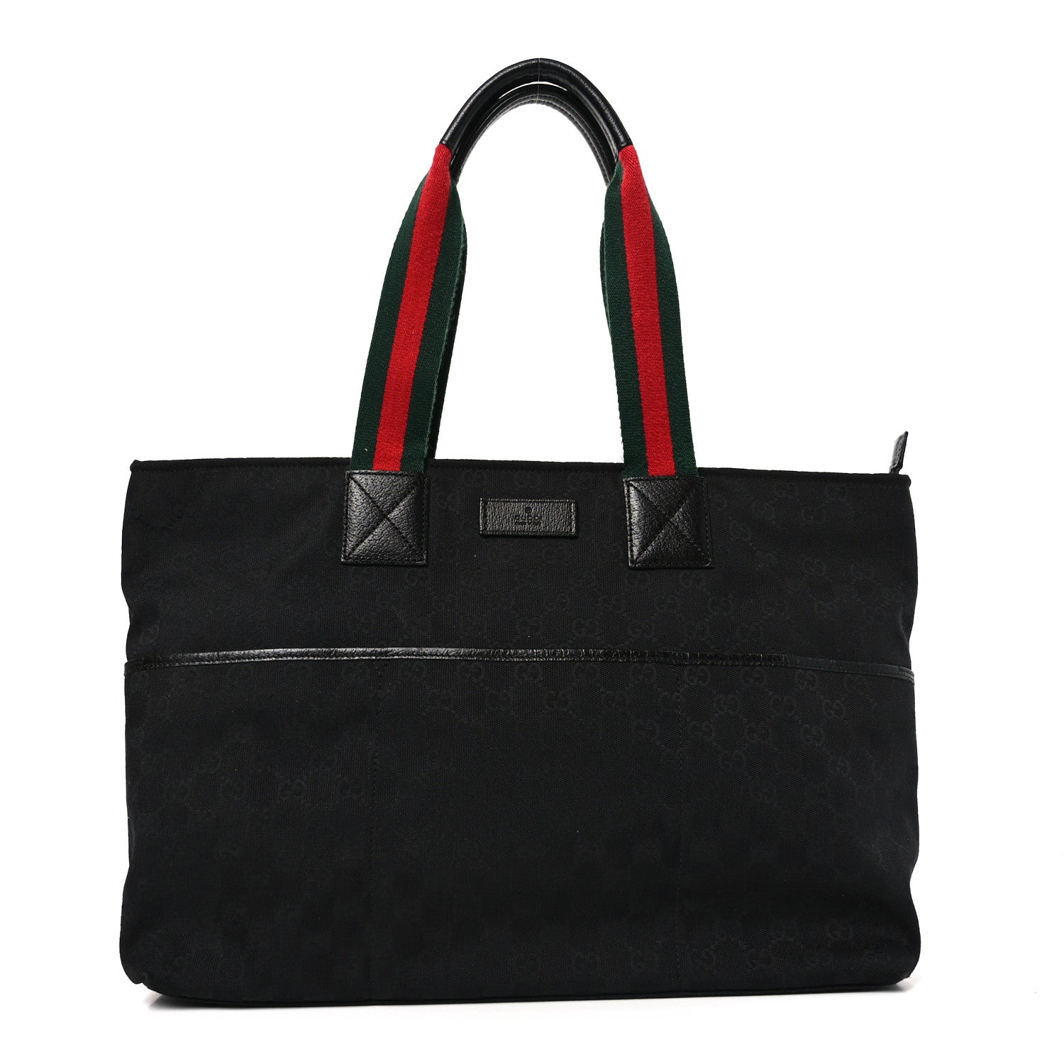 Gucci Monogram Web Large Diaper Tote Black 1 of 10
