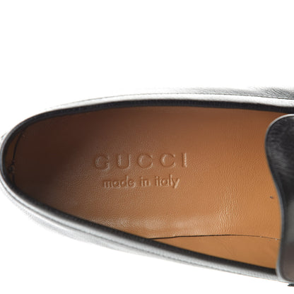 Gucci Goatskin Web Mens GG Loafers 6.5 Black 7 of 9