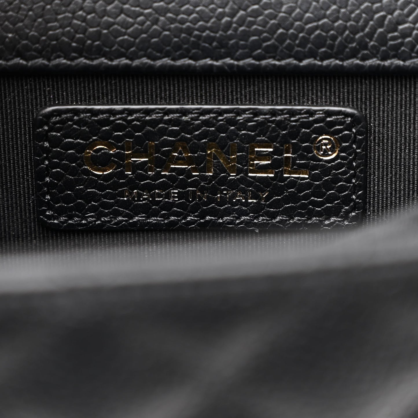 Calfskin Quilted North South Boy Flap Black