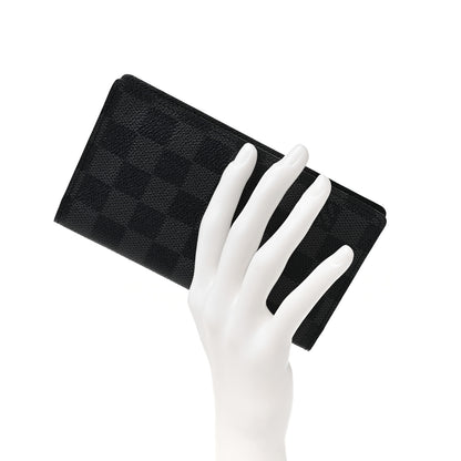 Louis Vuitton Damier Graphite Checkbook Cover Wallet 2 of 8