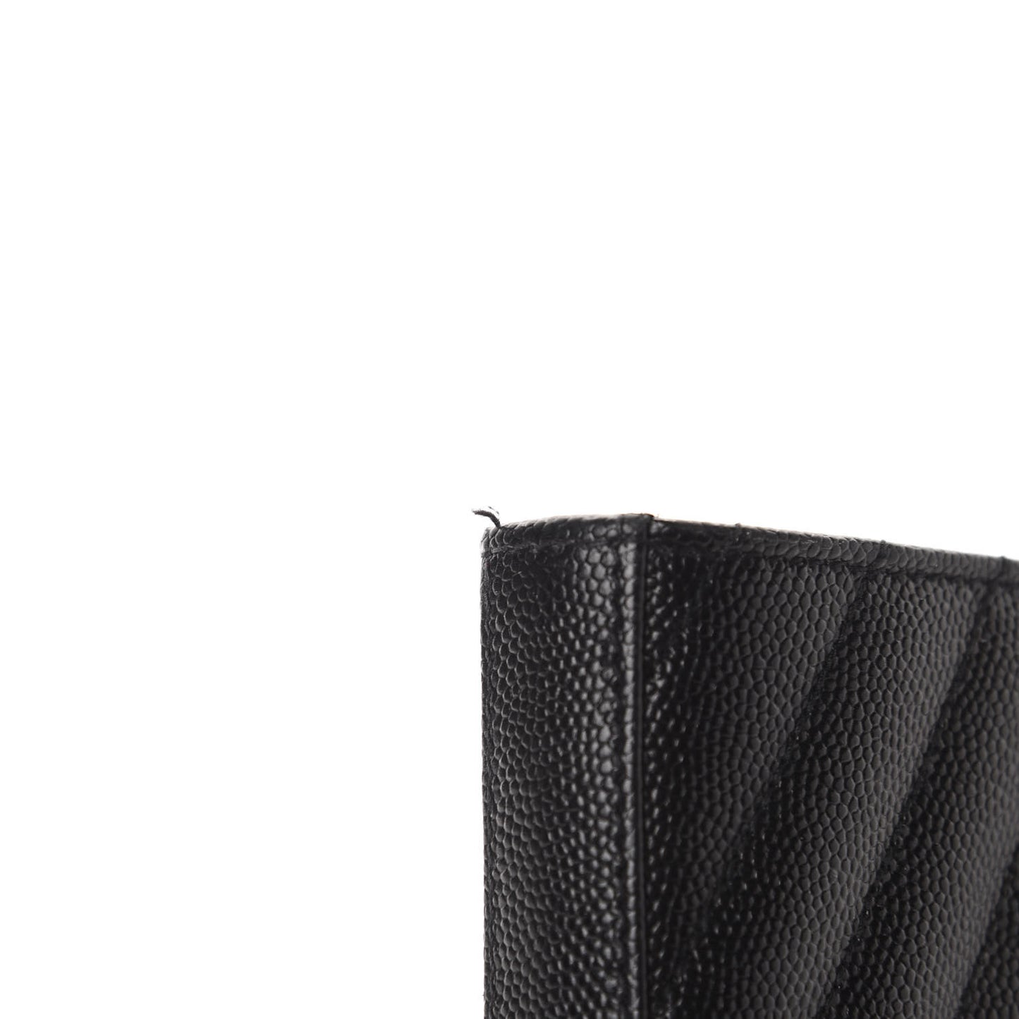 Grain De Poudre Matelasse Chevron Monogram Chain Wallet Black
