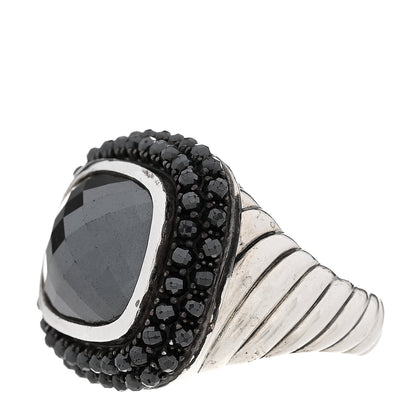 David Yurman Sterling Silver Hematite Waverly Ring 54 7 3 of 9