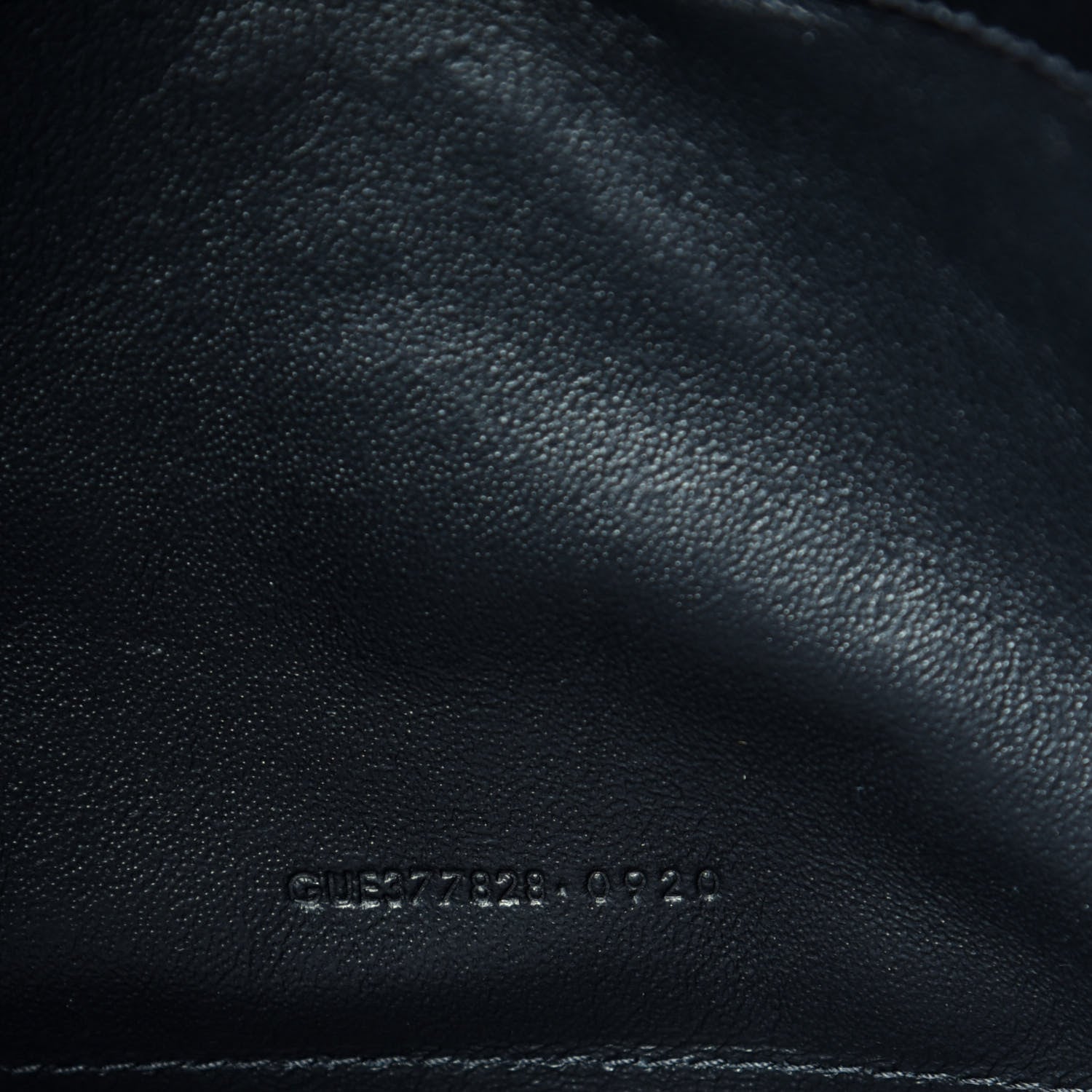 Saint Laurent Grain De Poudre Matelasse Chevron Monogram Chain Wallet Black 7 of 10