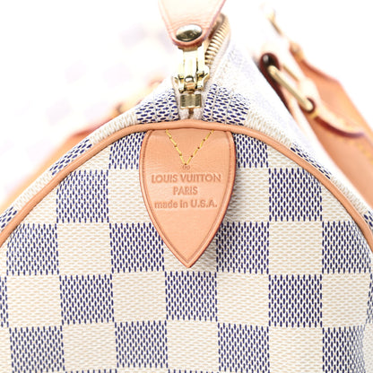Louis Vuitton Damier Azur Speedy 30 6 of 10