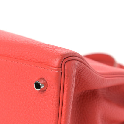 Hermes Taurillon Clemence Kelly Retourne 35 Rose Jaipur 8 of 12