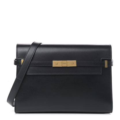 Saint Laurent Smooth Calfskin Manhattan Shoulder Bag Black 1 of 5