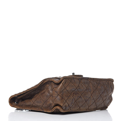 Chanel Aged Crumpled Calfskin Small Vintage Flap Brown 4 of 11