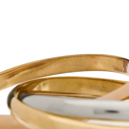 Cartier 18K Pink Yellow White Gold Trinity Bangle Bracelet 3 of 4