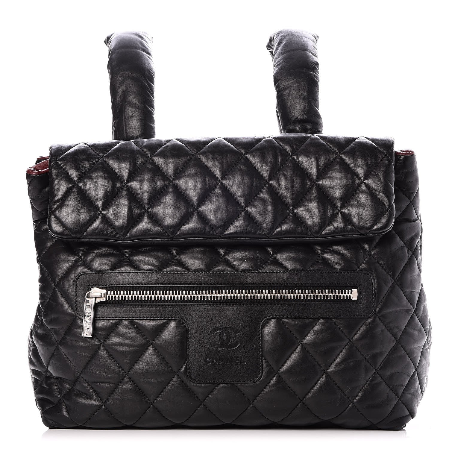 Chanel Lambskin Quilted Coco Cocoon Backpack Black 1 of 8