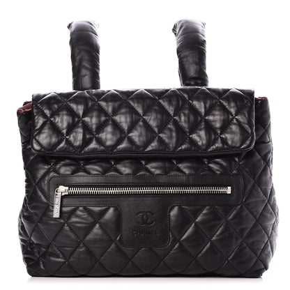 Chanel Lambskin Quilted Coco Cocoon Backpack Black 1 of 8