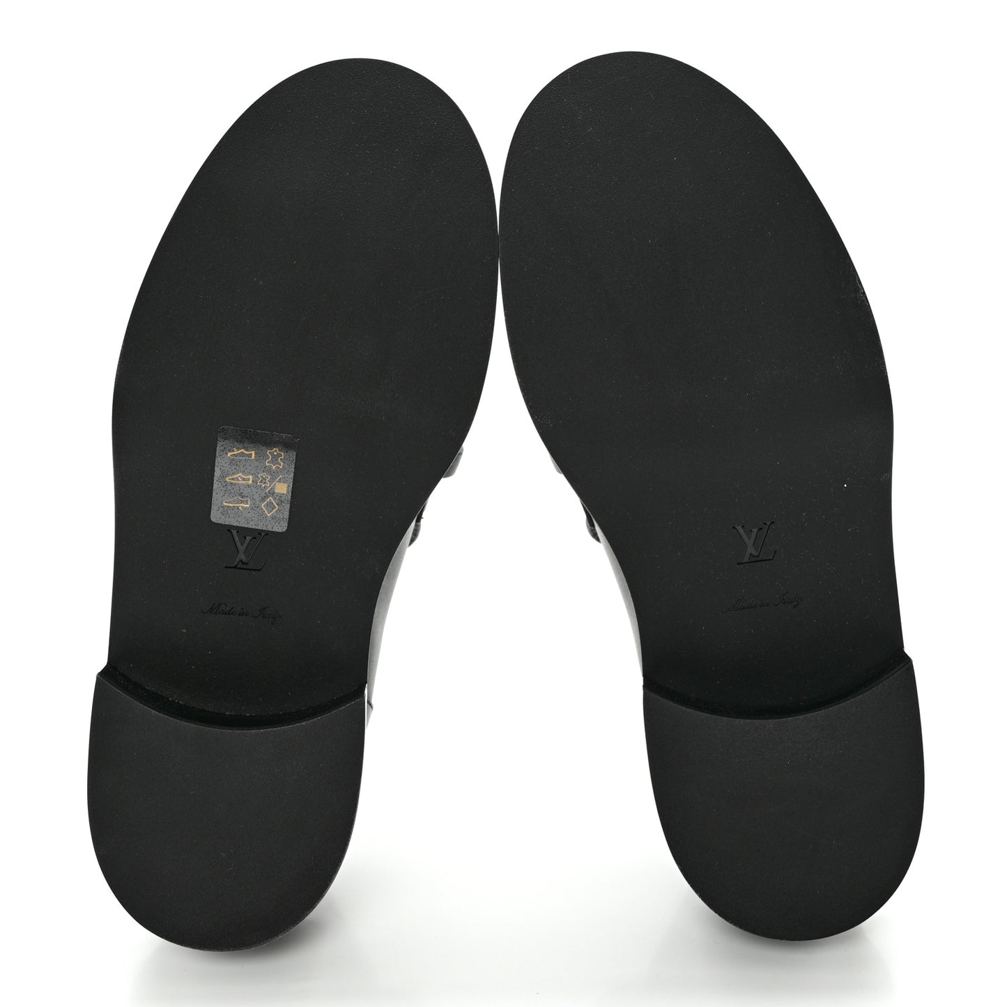 Calfskin Oversized Chain Academy Loafers 36 Black