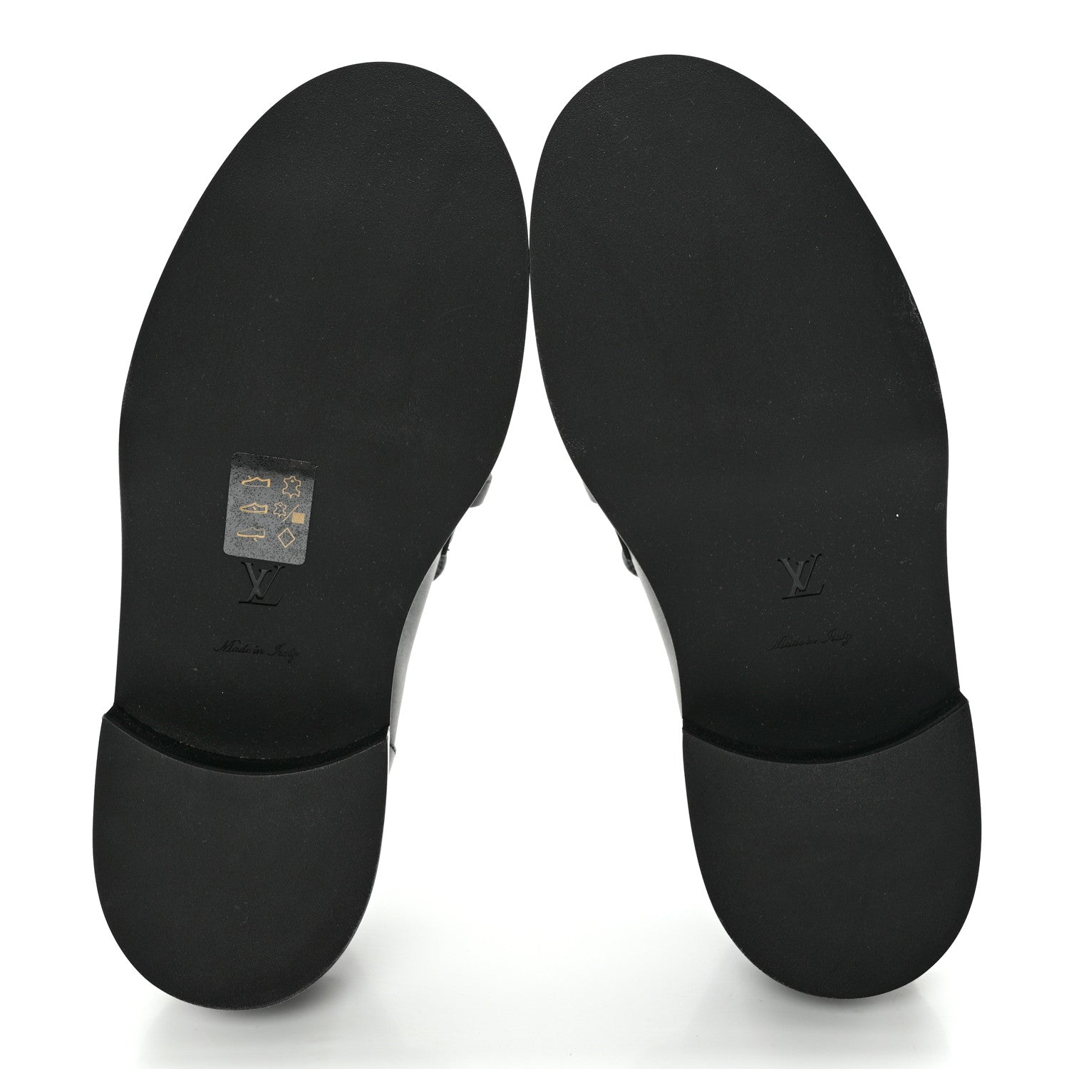 Louis Vuitton Calfskin Oversized Chain Academy Loafers 36 Black 5 of 11