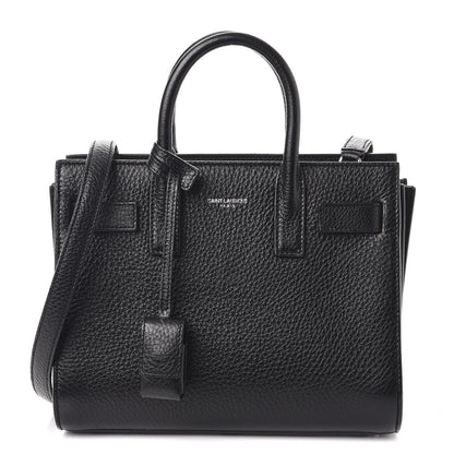 Saint Laurent Grained Calfskin Nano Sac De Jour Black 1 of 7