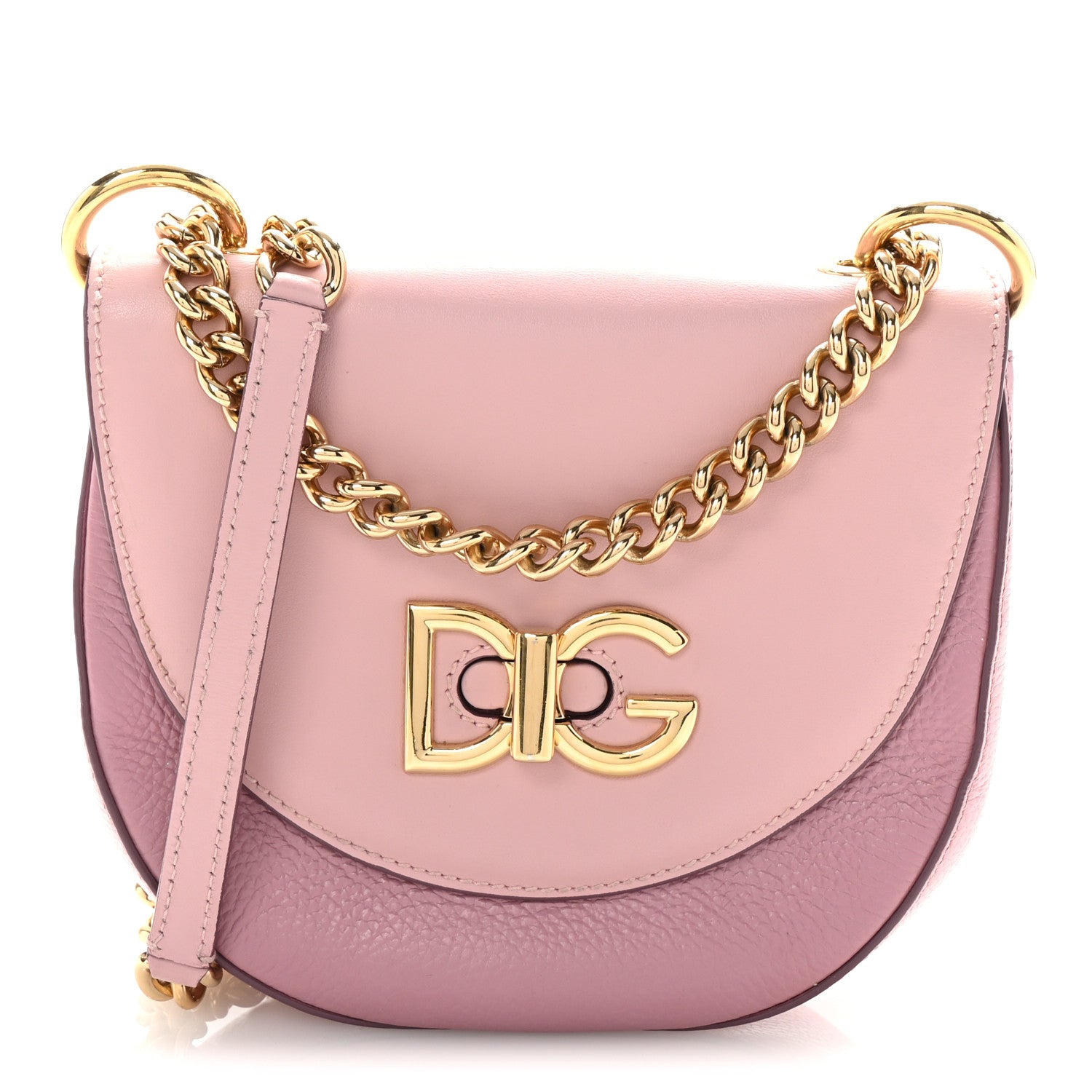 Dolce & Gabbana Calfskin Media Wifi Shoulder Bag Pink 1 of 10
