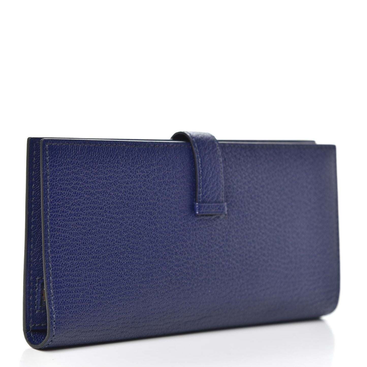 Chevre Mysore Bearn Gusset Wallet Bleu Encre