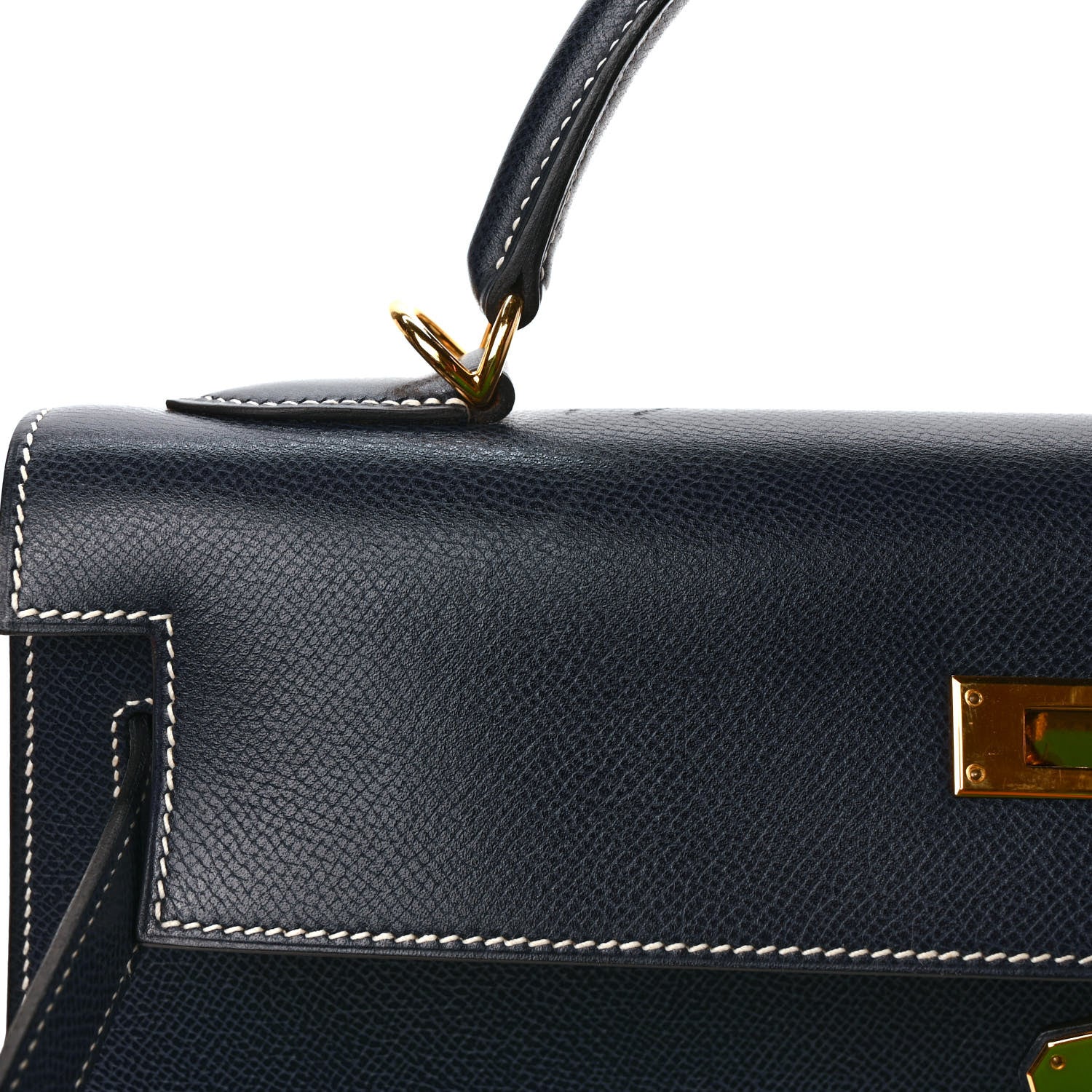 Hermes Courchevel Kelly Sellier 32 Bleu Marine 8 of 10